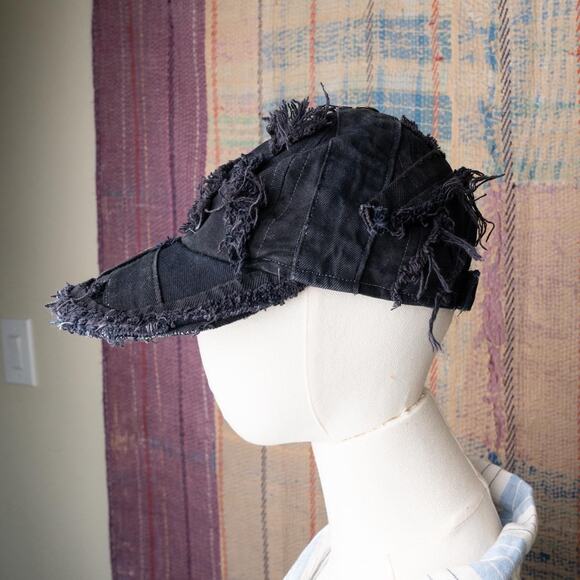 Upcycled handmade carhartt patchwork denim hat - Picture 3 of 6